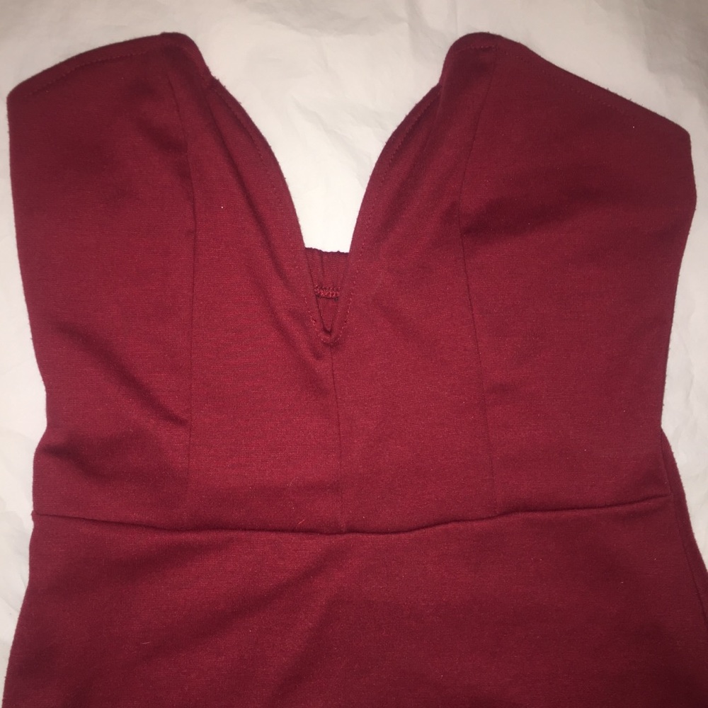 Deep Red, Short, Tight Dress